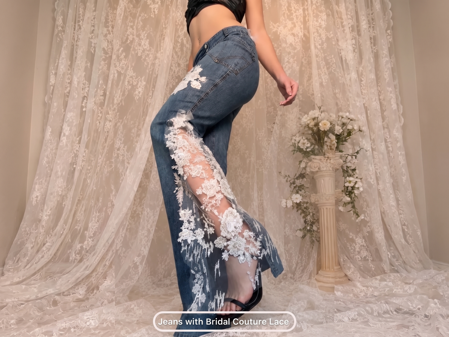 Custom Lace Jeans