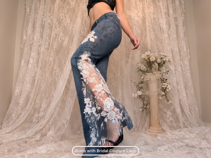 Custom Lace Jeans