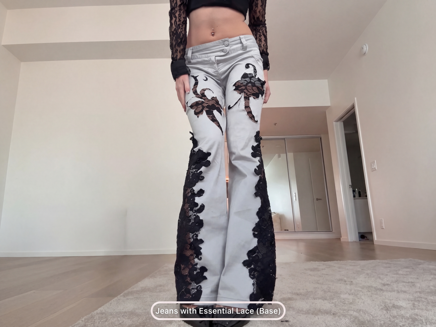 Custom Lace Jeans
